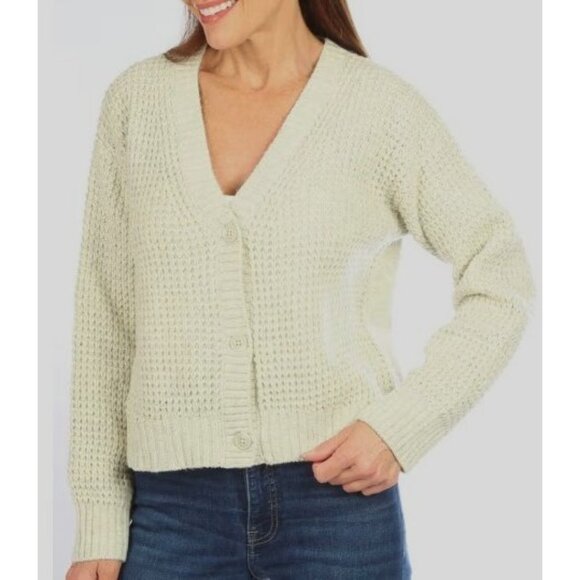 Steve Madden Knit button Cardigan MEDIUM (899) - Picture 5 of 10